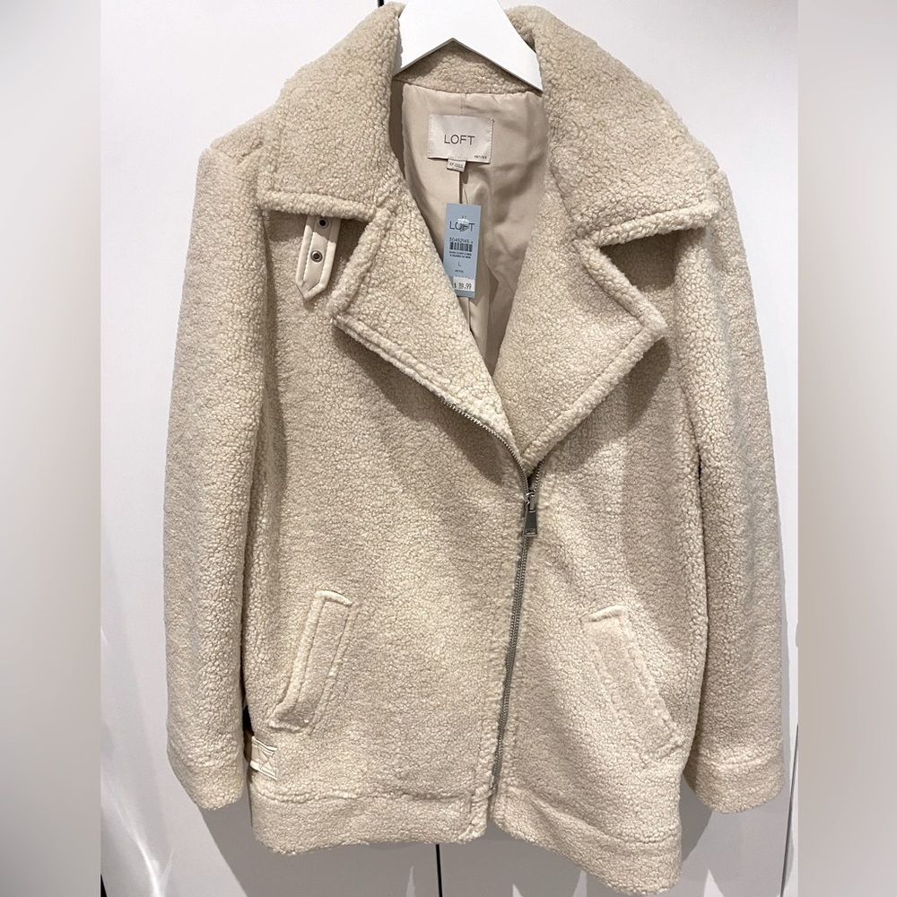 NWT LOFT Sherpa Jacket
